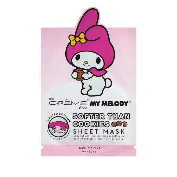 The Crème Shop My Melody Softer Than Cookies Sheet Mask Box of 3 Gift - Picture 1 of 3